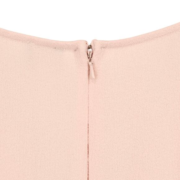 ASOS Design V-Neck Mini Dress With Wrap Skirt In Blush Pink Size 4 - Picture 6 of 8